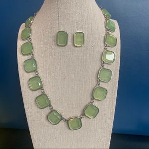 Sea Green Necklace and Earring Set